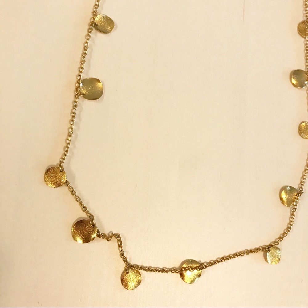 Gold dangle necklace